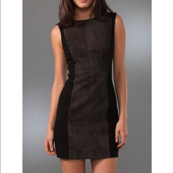 💛 $895 Rag and Bone Harrow Suede Dress - Picture 1 of 10